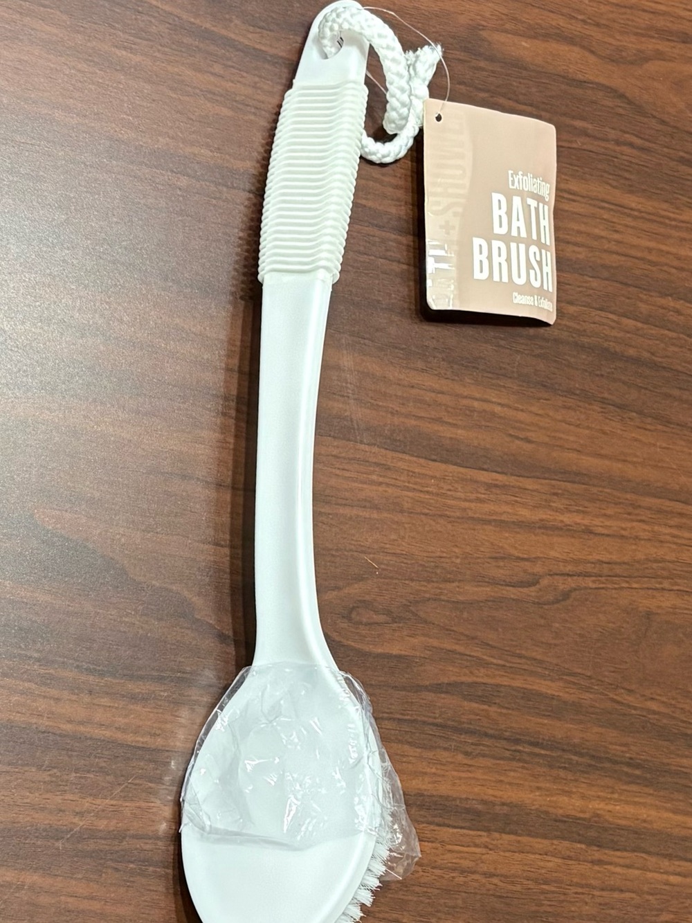 Home Collection Exfoliating Bath Brush - White